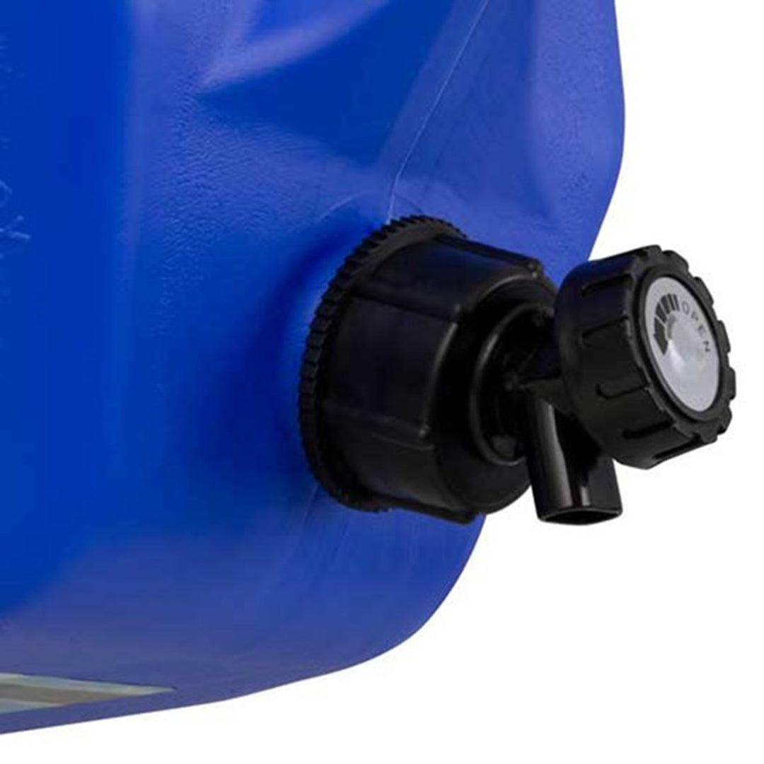 Scepter 5 Gallon Leak Proof Water Jug Storage Container & Handle, Spigot, 4 Pack - VMInnovations