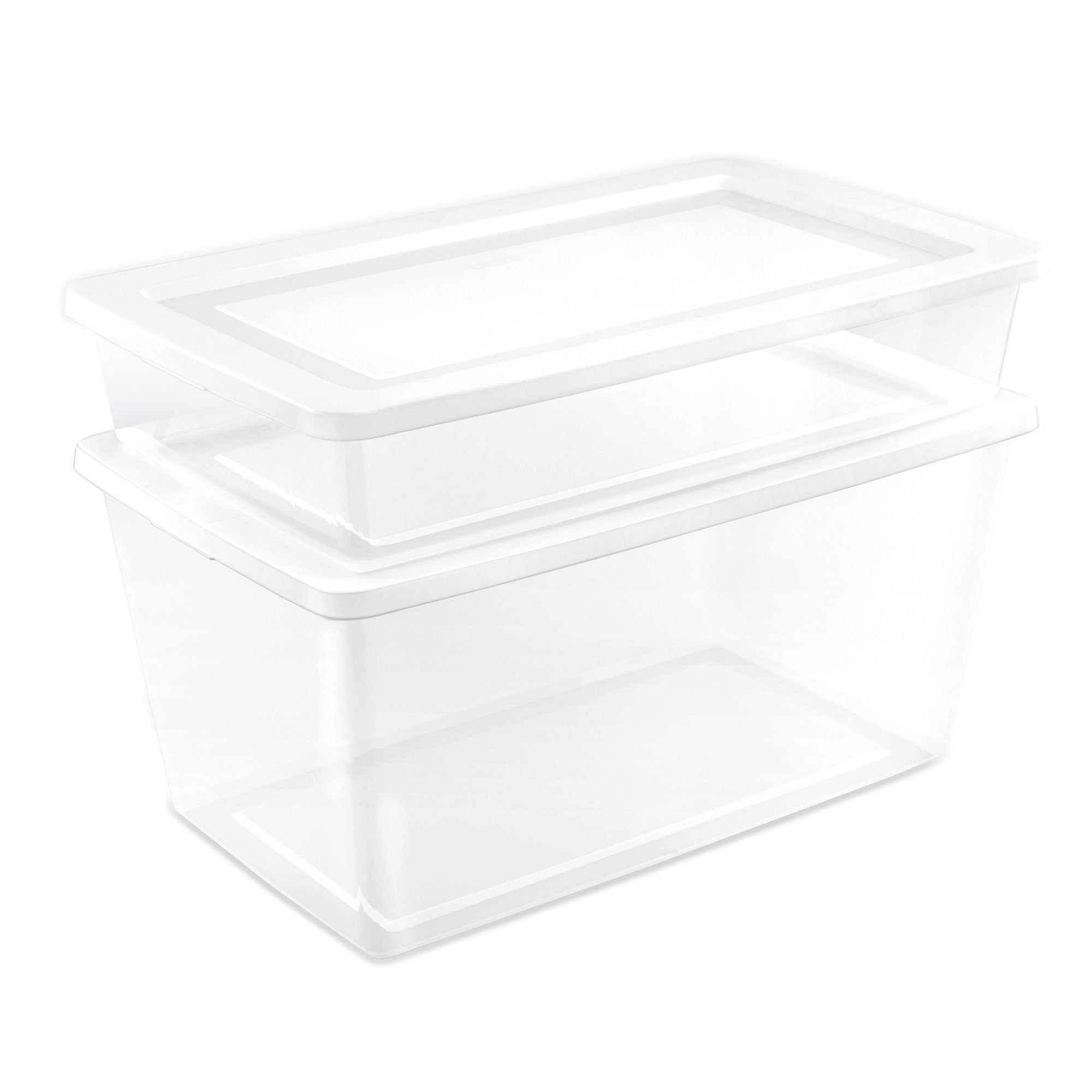 Sterilite 41 Qt Storage Box, Stackable Plastic Container Home Organizer, 18 Pack - VMInnovations