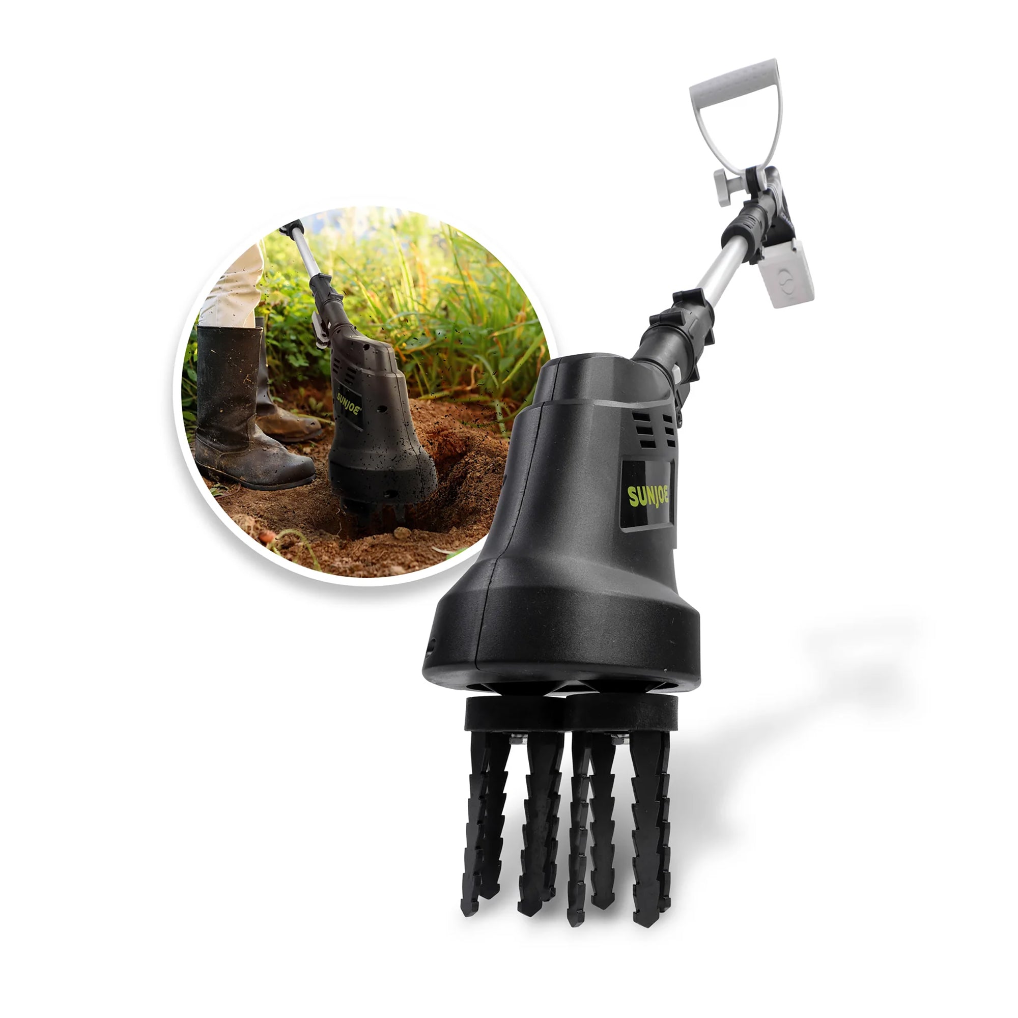 Sun Joe 24V Claw Tiller and Cultivator for Small Scale Gardening (Open Box)