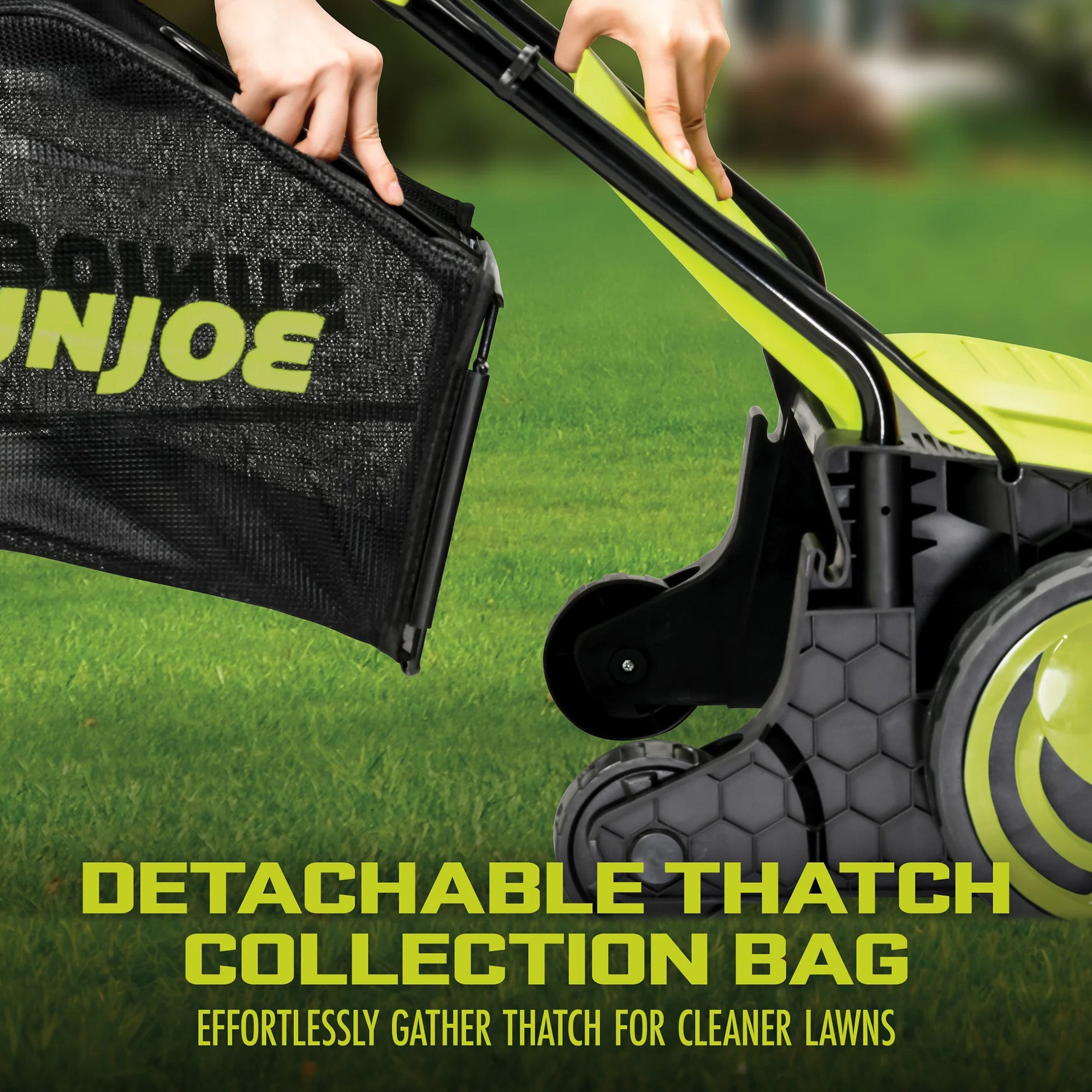 Sun Joe 12.6-Inch Electric Lawn Dethatcher and Scarifier, 12 Amp, Green, AJ798E - VMInnovations