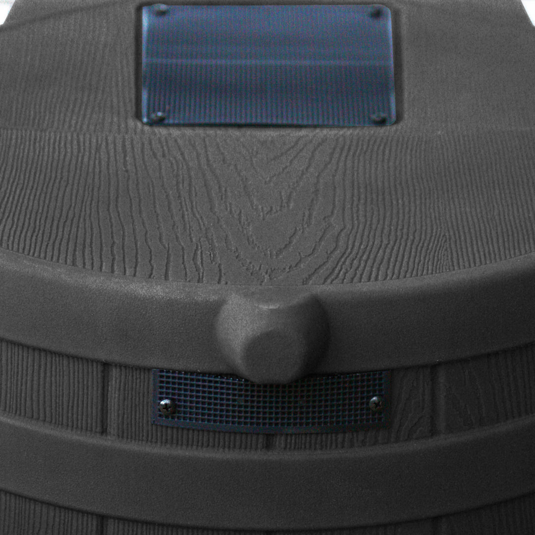 Good Ideas Rain Wizard Eco 50 Gal Rain Saver, Spigot, Recycled Materials, Black