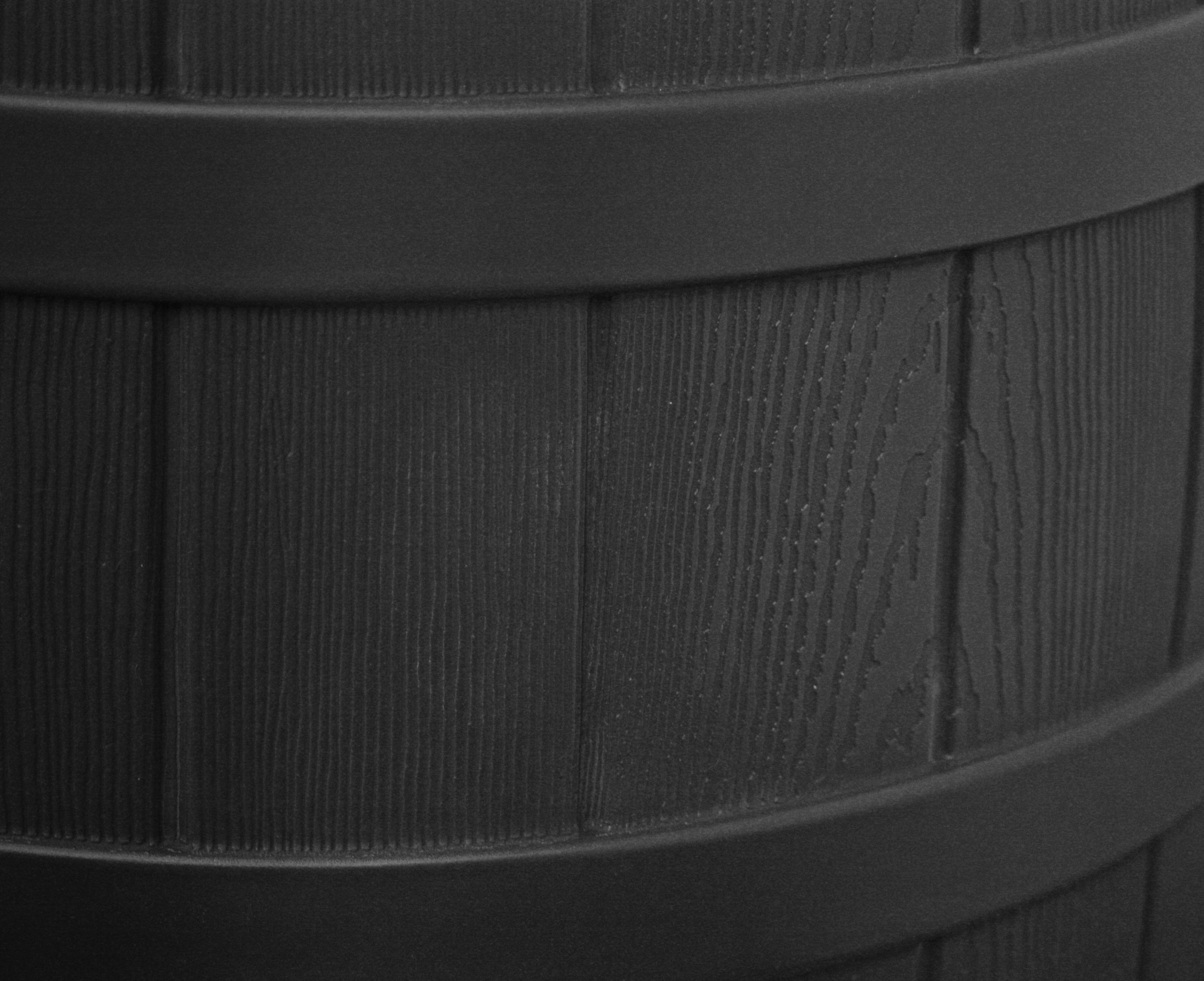 Good Ideas Rain Wizard Eco 50 Gal Plastic Rain Barrel Bundled with Stand, Black - VMInnovations
