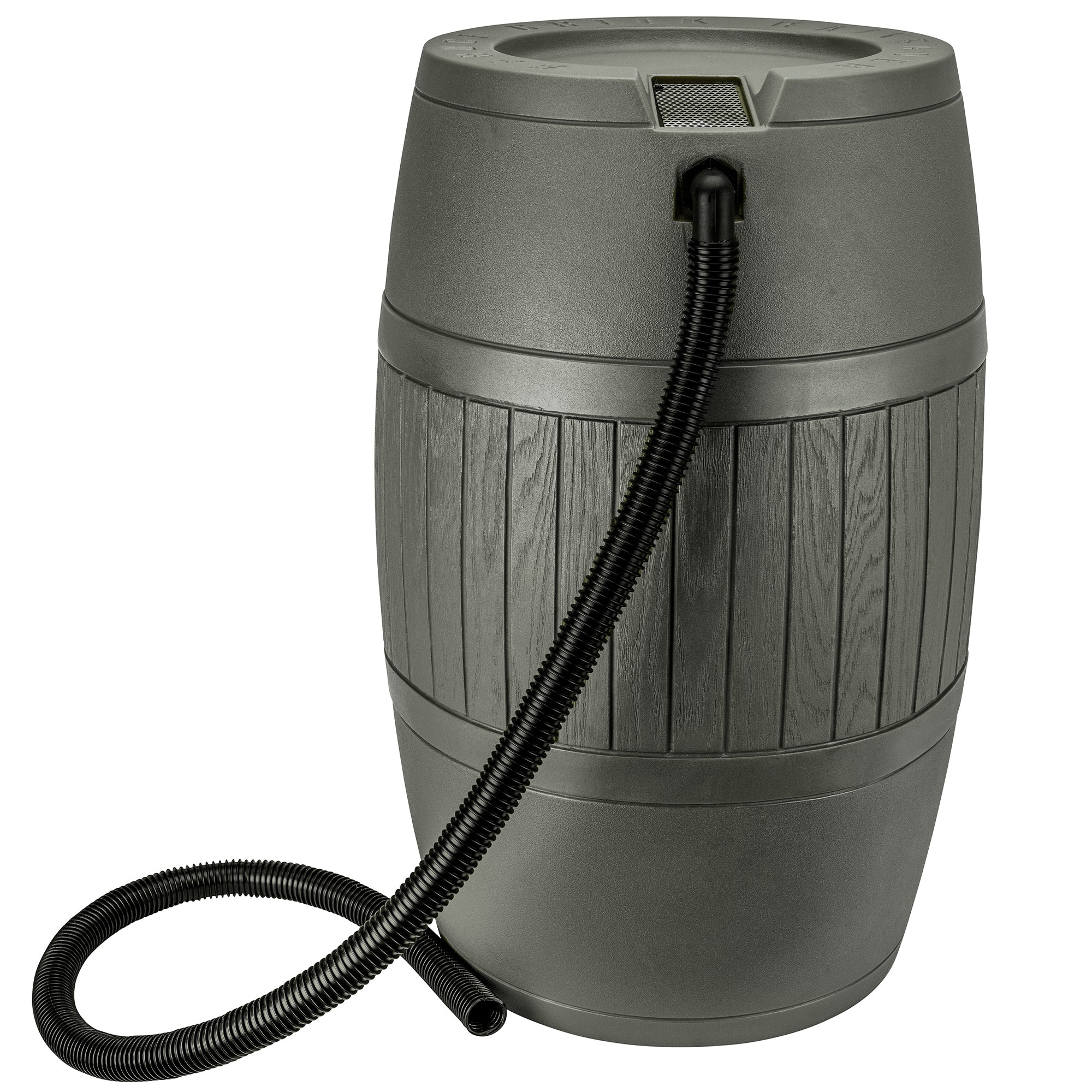 Good Ideas Bushman Spruce Creek 54 Gal Rain Saver Barrel with Spigot, Moss Green - VMInnovations
