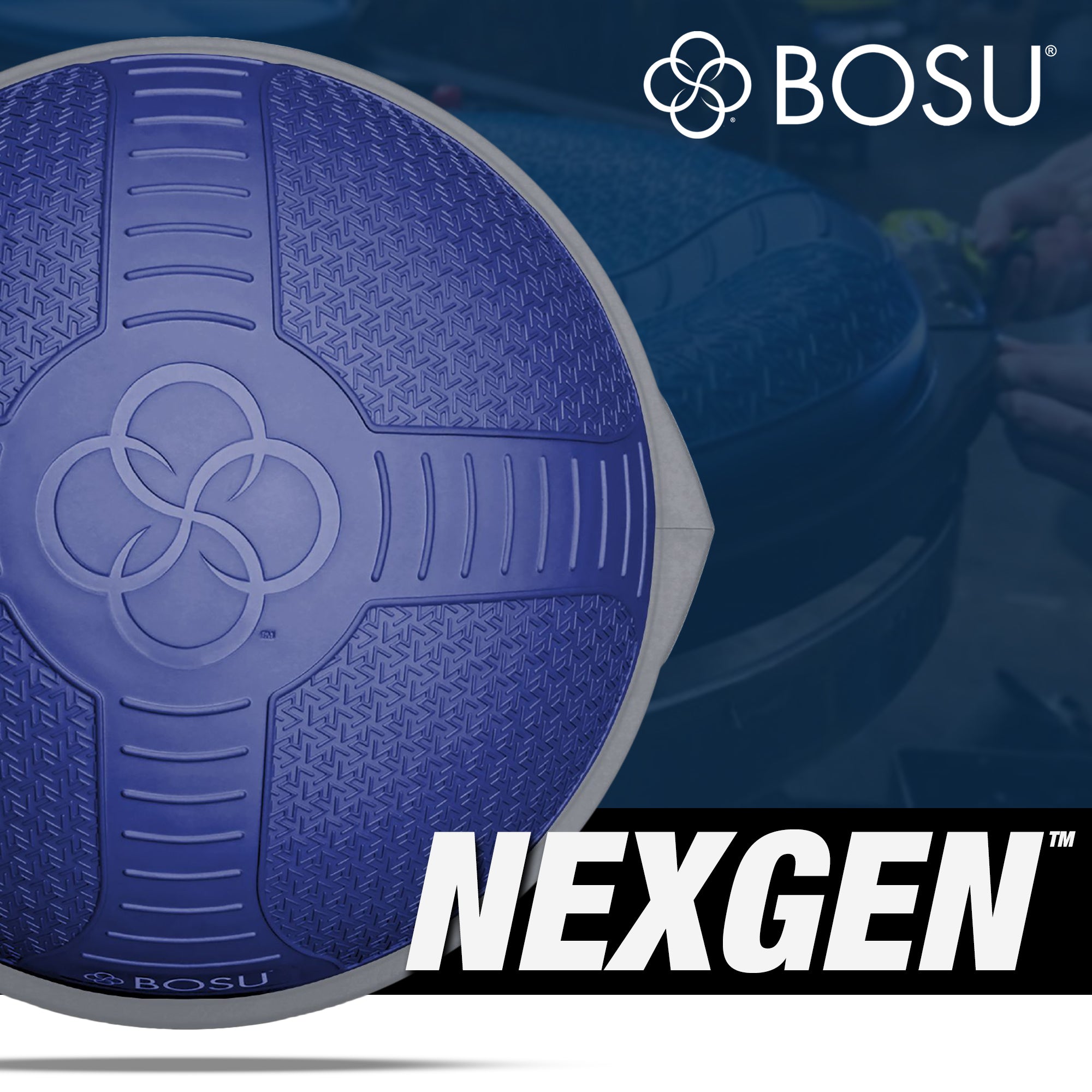 Bosu NEXGEN Balance Strength Trainer, Home Gym Workout Equipment, 26" (Open Box)