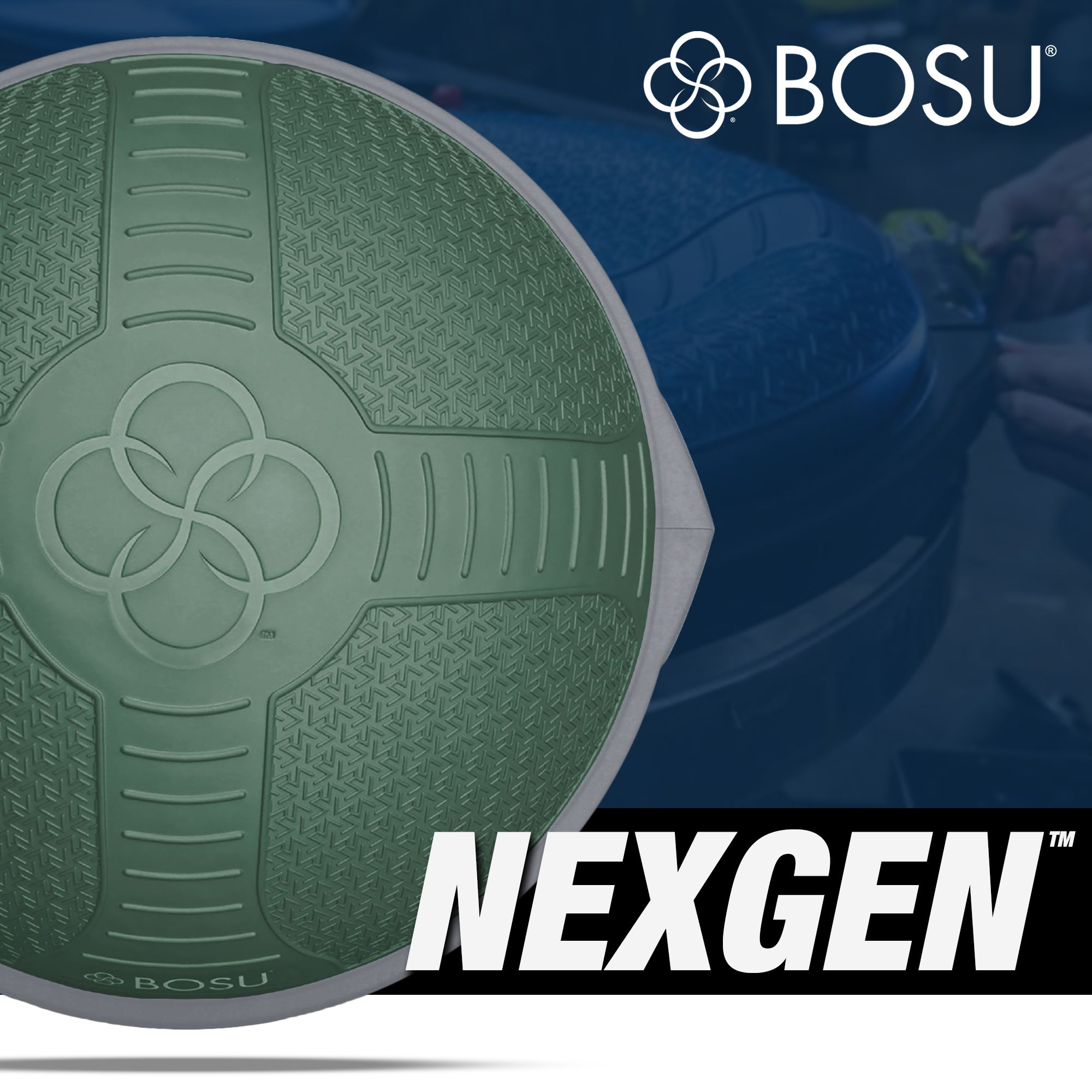 Bosu NEXGEN Balance Strength Trainer, Home Gym Workout Equipment, 26", Green - VMInnovations