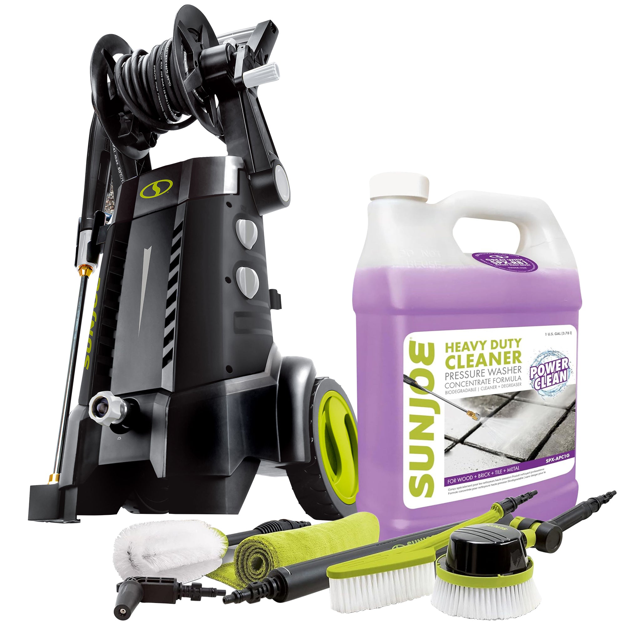Sun Joe Electric Pressure Washer, Auto Cleaning System & All Purpose Concentrate - VMInnovations