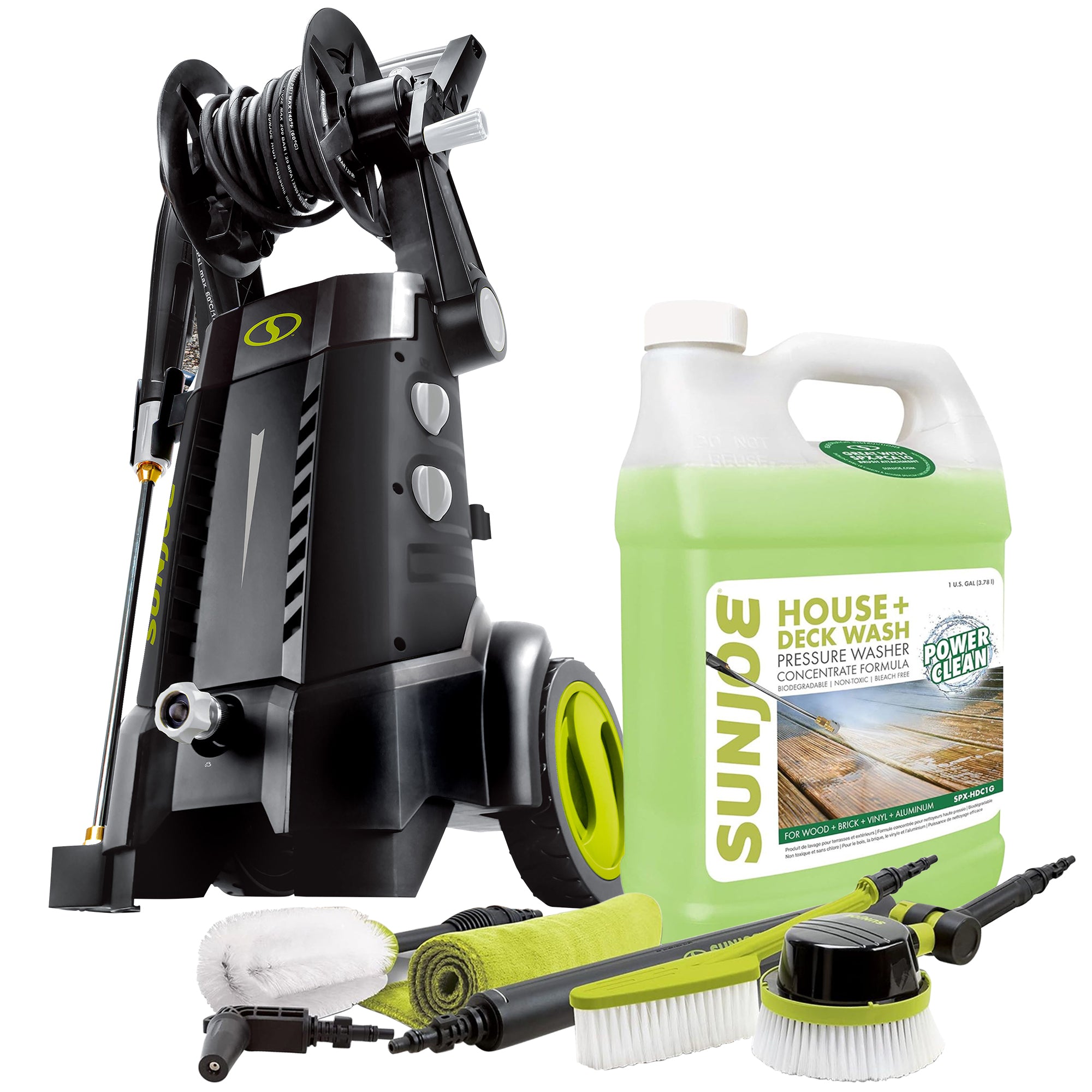 Sun Joe Corded Electric Pressure Washer, Auto Cleaning Kit & Concentrate Cleaner - VMInnovations