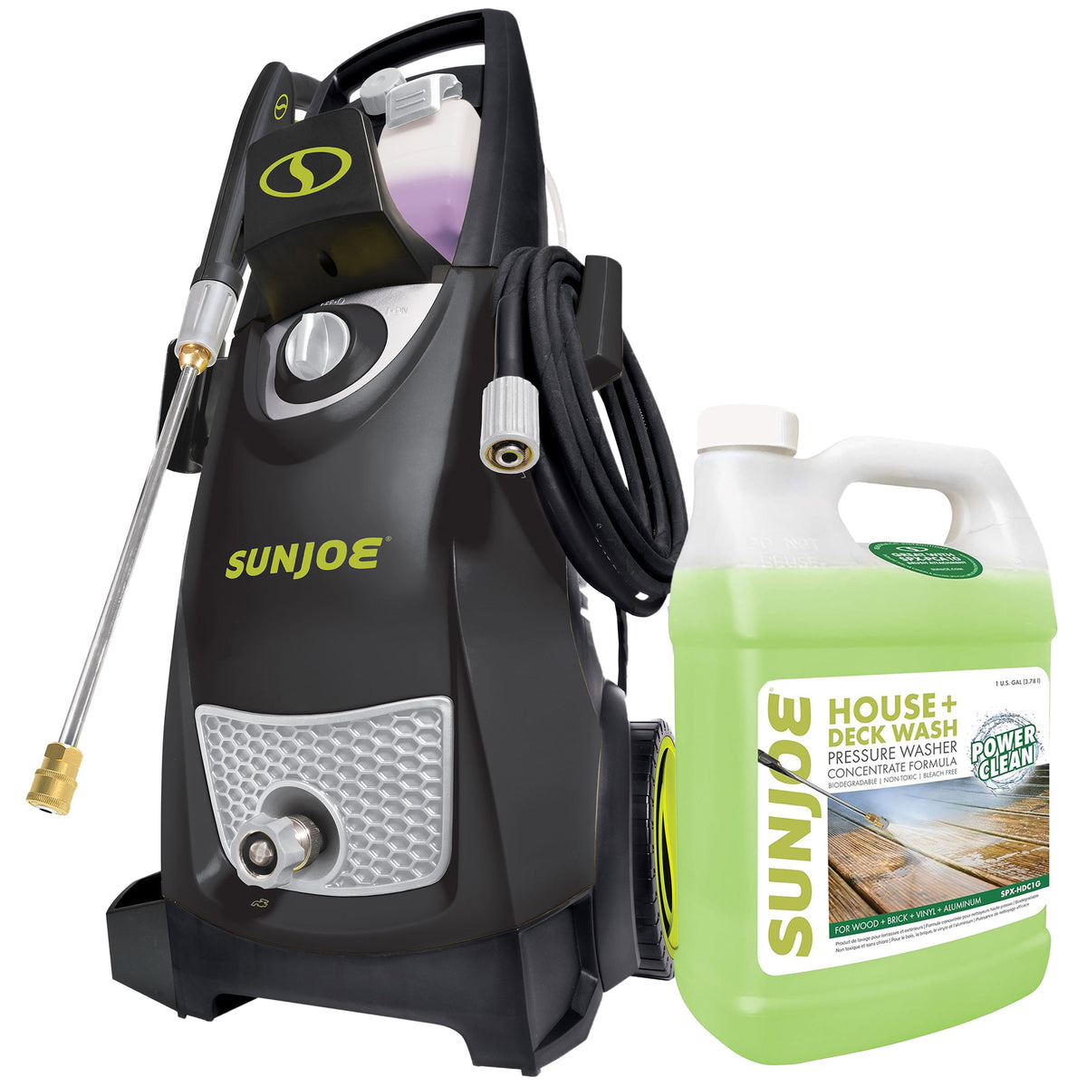Sun Joe Electric Pressure Washer with All-Purpose Washer Concentrated Cleaner
