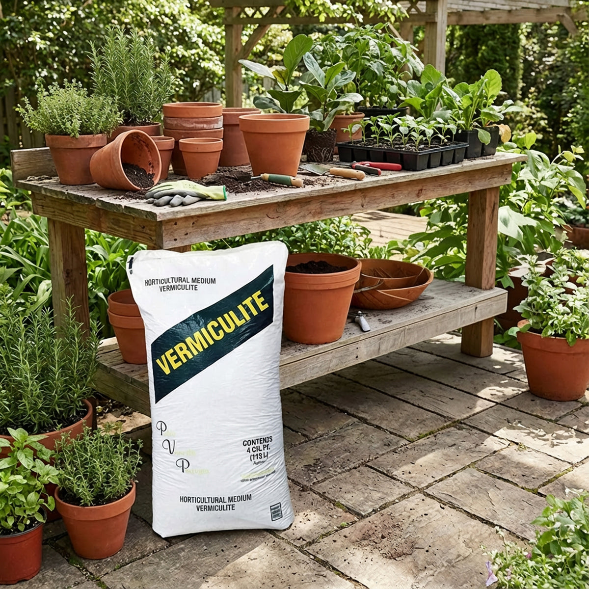 PVP Industries Medium Vermiculite Professional Grade Soil Conditioner (Open Box) - VMInnovations