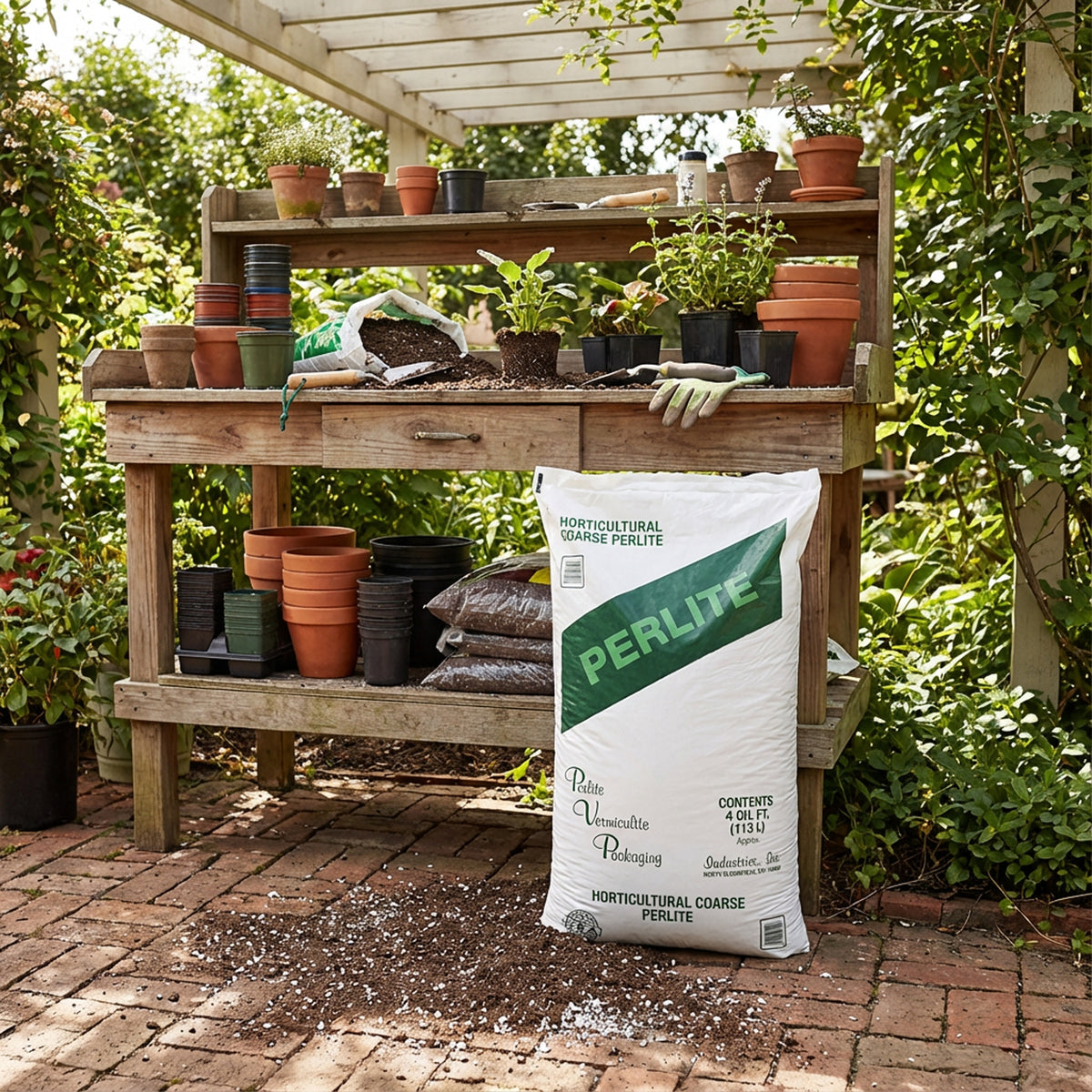 PVP Industries Organic Coarse Perlite Planting Soil Additive, 4 cu. ft., White (Open Box)