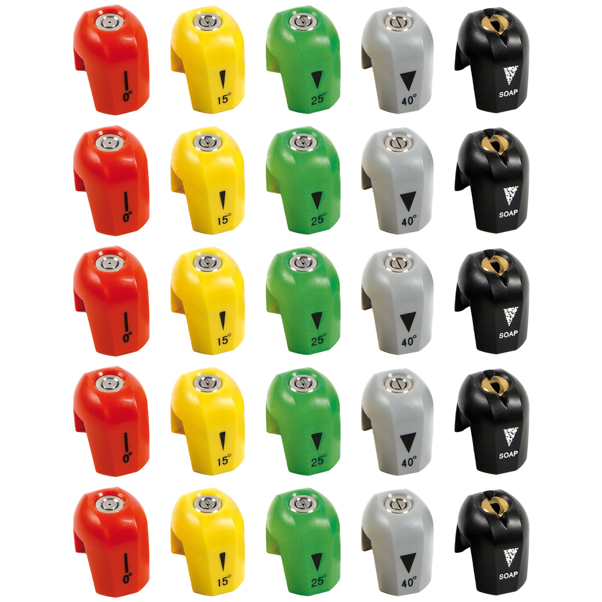 Sun Joe 5 Pack Electric Pressure Washer Quick-Connect Spray 5-Tip Set, 2030 PSI