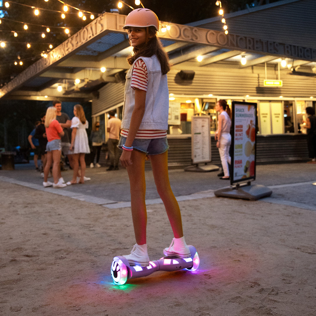 Jetson All Terrain Electric Hoverboard Self Balancing Scooter LED Lights, Purple - VMInnovations