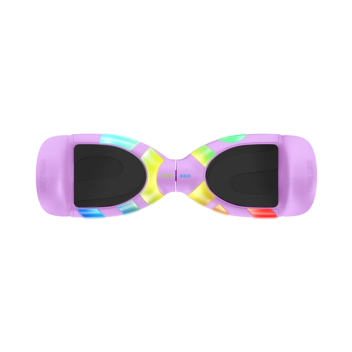 Jetson All Terrain Electric Hoverboard Self Balancing Scooter LED Lights, Purple - VMInnovations