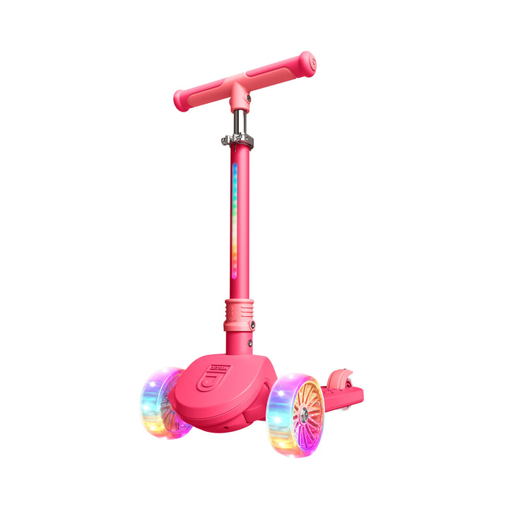 Jetson Bloom Kick Scooter with LED Lights & Height Adjustable Handlebar, Pink - VMInnovations