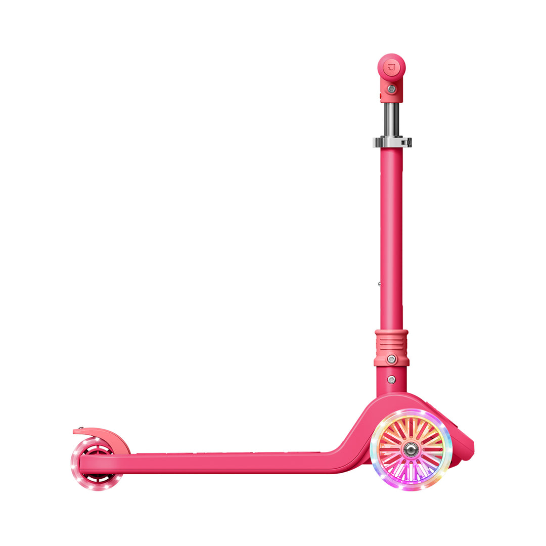 Jetson Bloom Kick Scooter with LED Lights & Height Adjustable Handlebar, Pink - VMInnovations