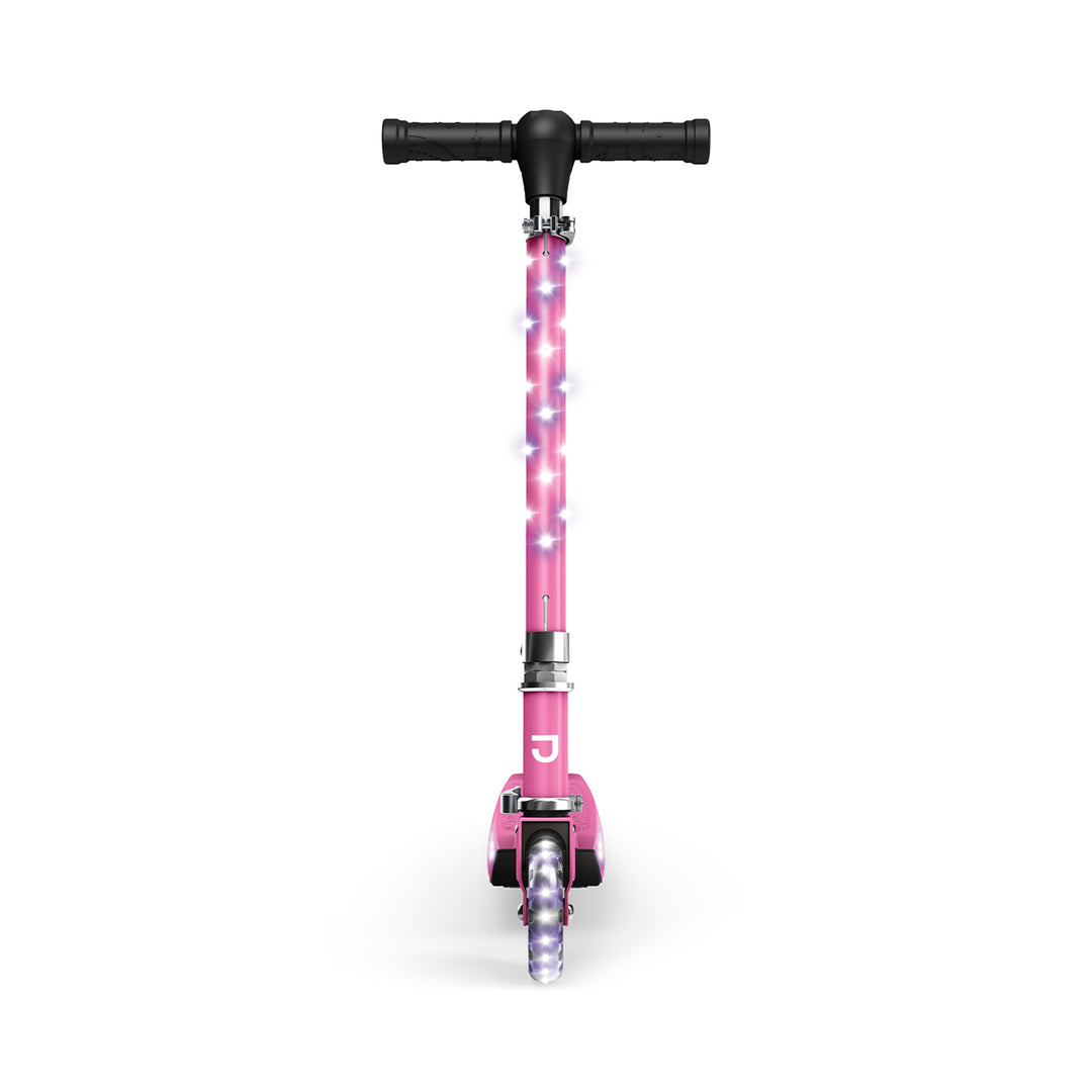Jetson Jupiter Kick Scooter with LED Lights & Height Adjustable Handlebar, Pink - VMInnovations