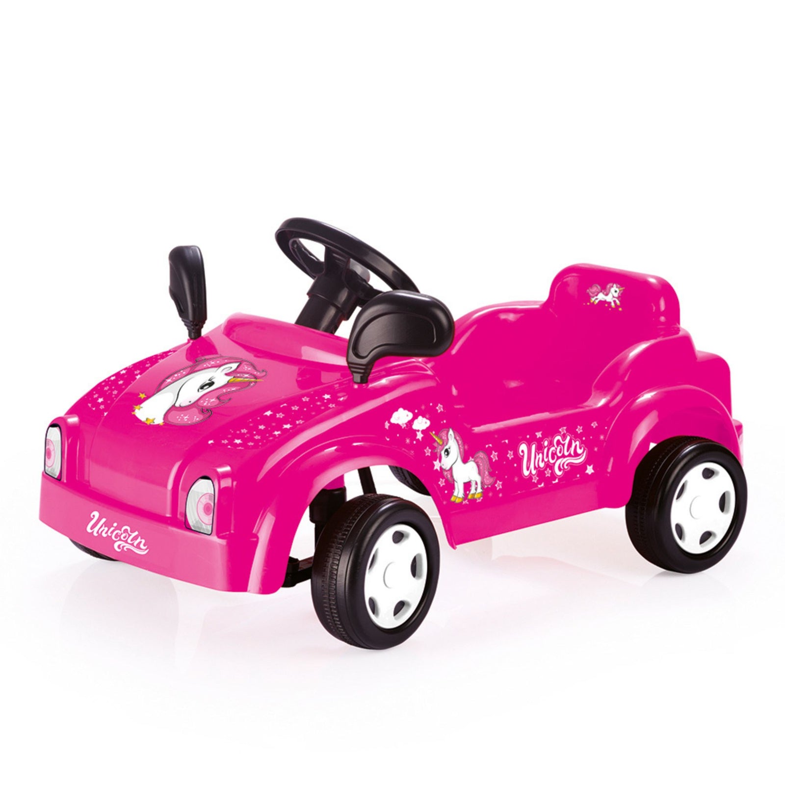 DOLU Pedal-Powered Unicorn Ride-On Car, Kids & Toddler Toy Vehicle for Ages 3+ - VMInnovations