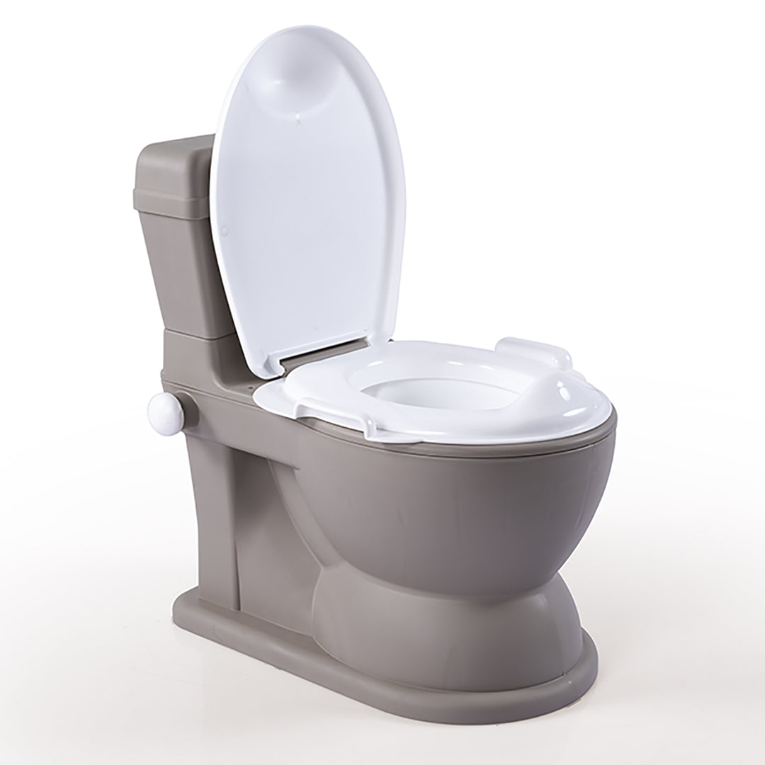 Dolu Nuve Educational XL Potty, Flip-Top Lid for Children 18 Months & Up, Grey - VMInnovations