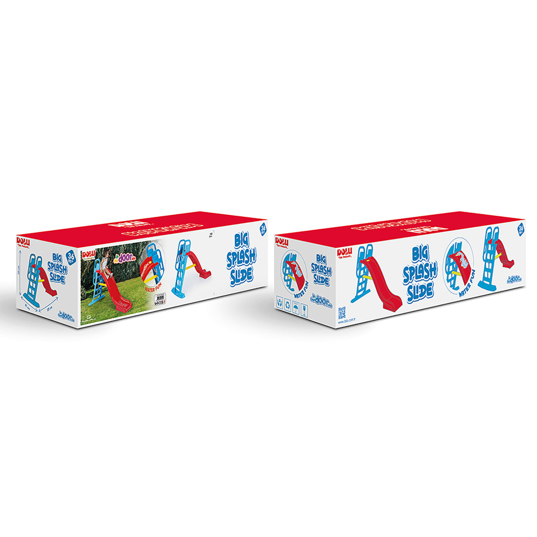 DOLU Big Splash Slide for Indoor or Outdoor Use, Water Connection Feature, Red - VMInnovations