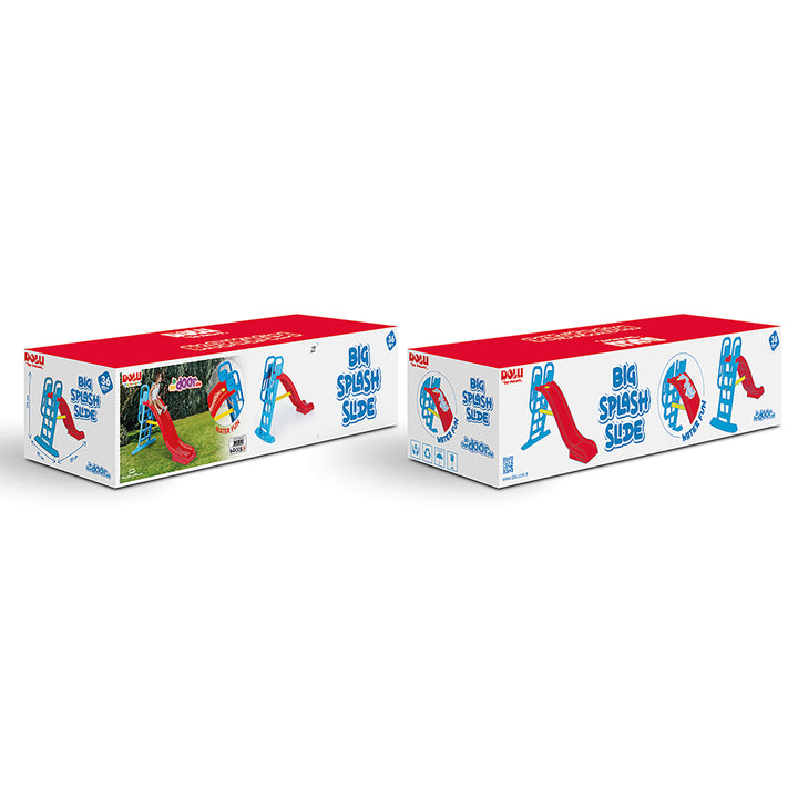 DOLU Big Splash Slide for Indoor or Outdoor Use, Water Connection Feature, Red - VMInnovations