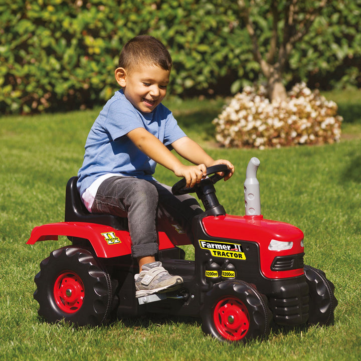 DOLU Pedal Tractor Ride On Toy, Durable Outdoor Car for Kids Ages 3 and Up, Red - VMInnovations