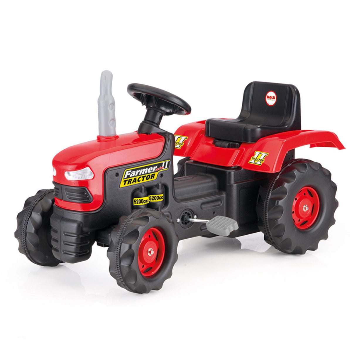DOLU Pedal Tractor Ride On Toy, Durable Outdoor Car for Kids Ages 3, (Open Box)