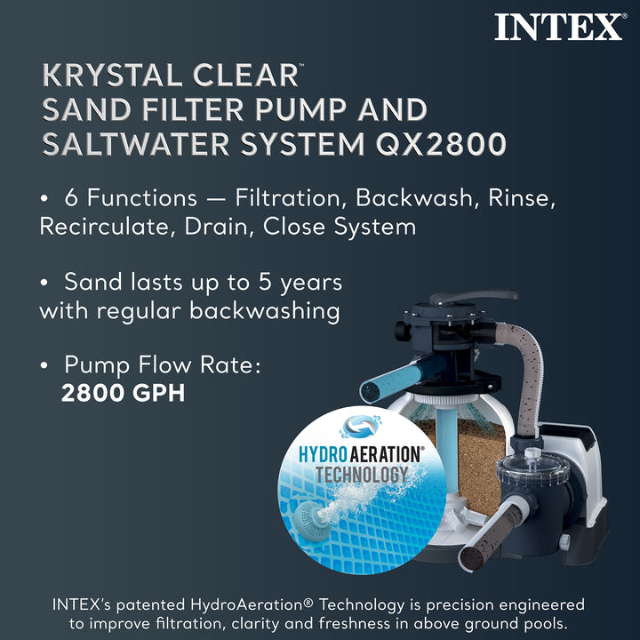 Intex Ultra XTR 32' x 16' x 52" Above Ground Pool & OptiFlow Premium Filter Sand - VMInnovations