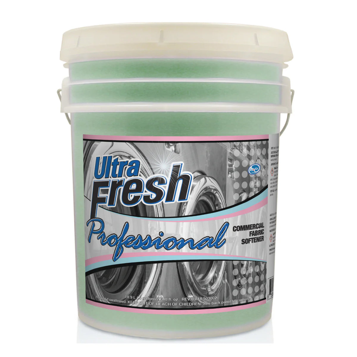 Ultra Fresh Professional 5 Gal Fabric Softener, Up to 640 Loads, Fresh Scent
