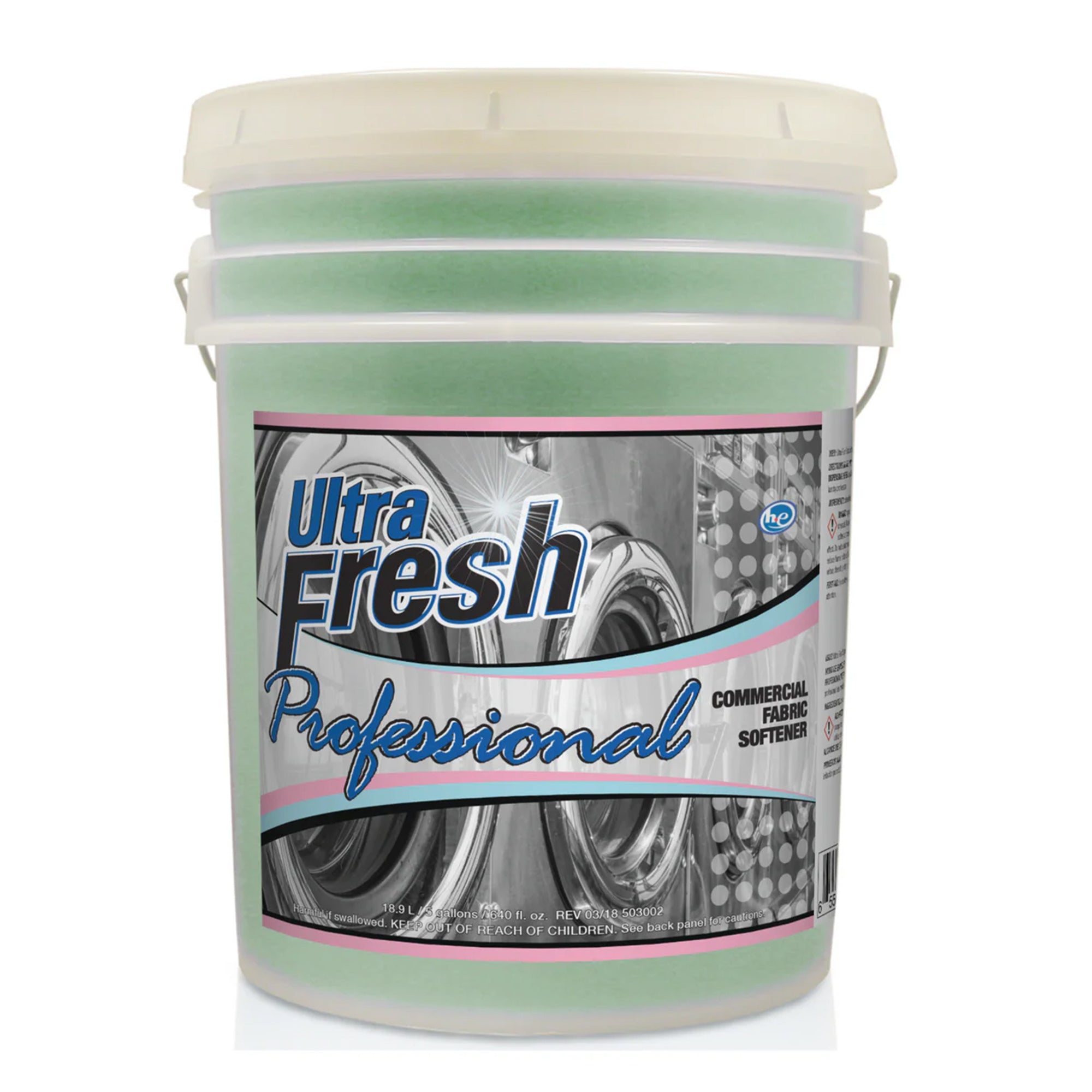 Ultra Fresh Professional 5 Gal Fabric Softener, Up to 640 Loads, Fresh Scent