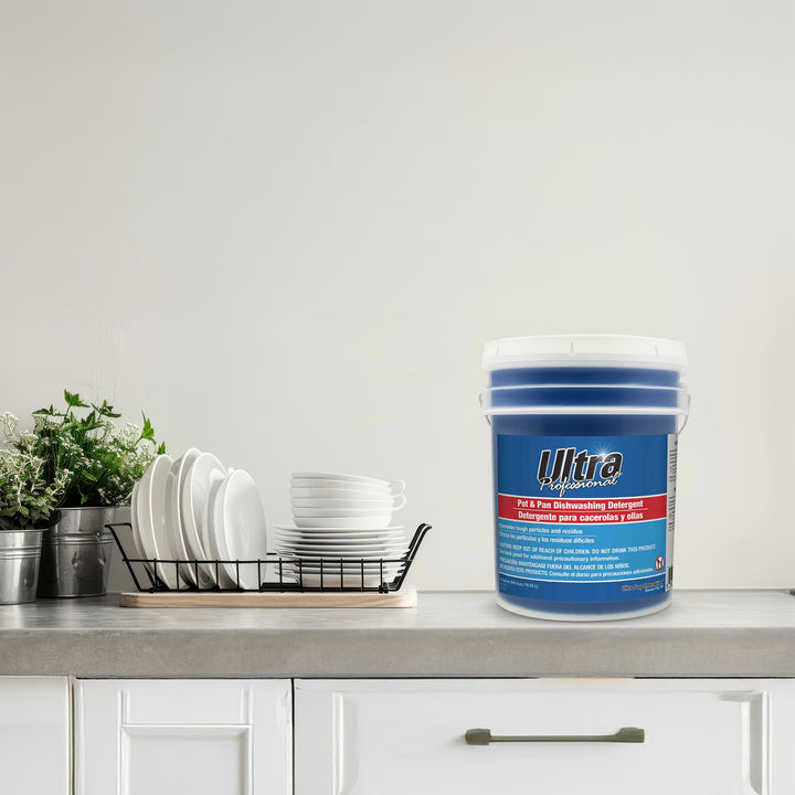 Ultra Professional™ 5 Gal Pots & Pans Dishwashing Detergent Fresh Scent, Blue - VMInnovations