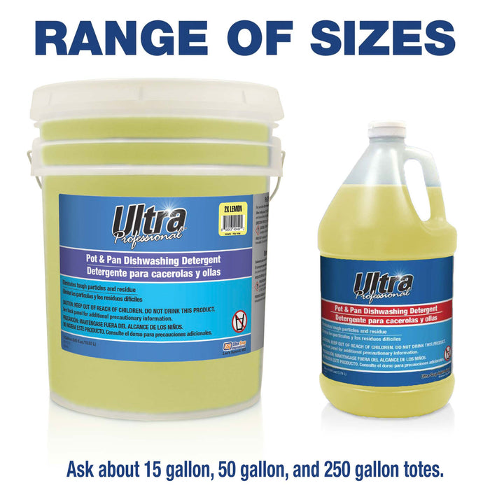 Ultra Professional™ 5 Gal Pots & Pans Dishwashing Detergent Lemon Scent, Yellow - VMInnovations