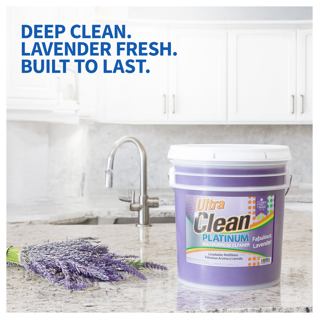 Ultra Clean Platinum Multipurpose Cleaner, Non-Abrasive, Lavender, 5 Gallons - VMInnovations