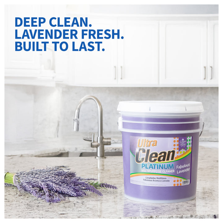 Ultra Clean Platinum Multipurpose Cleaner, Non-Abrasive, Lavender, 5 Gallons - VMInnovations