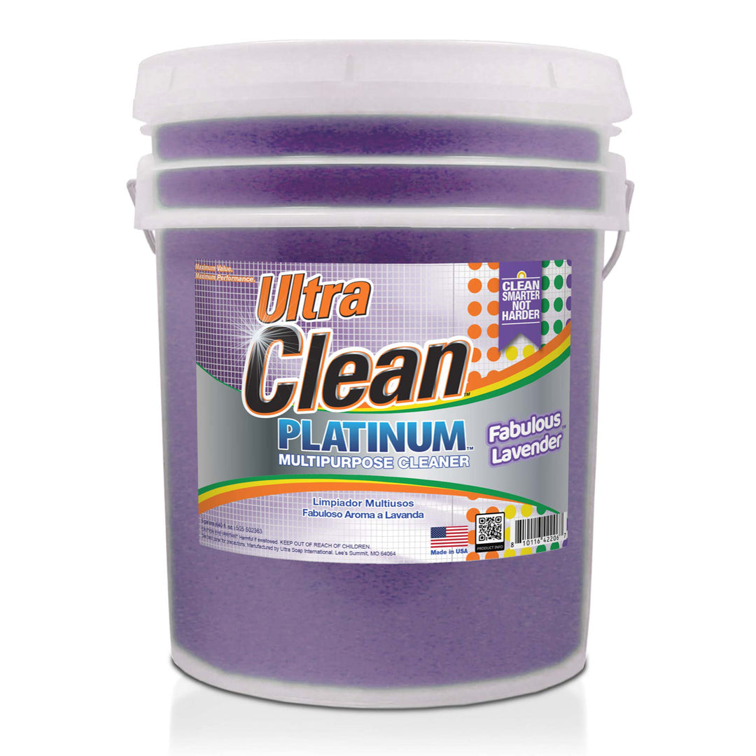 Ultra Clean Platinum Multipurpose Cleaner, Non-Abrasive, Lavender, 5 Gallons - VMInnovations