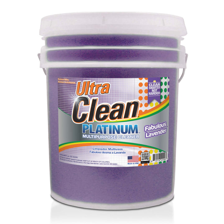 Ultra Clean Platinum Multipurpose Cleaner, Non-Abrasive, Lavender, 5 Gallons - VMInnovations
