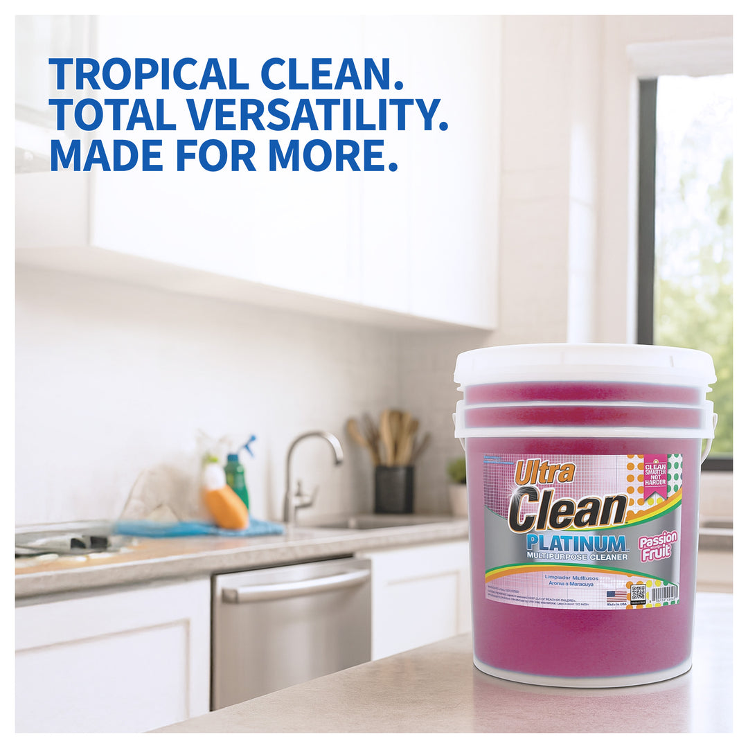 Ultra Clean Platinum Multipurpose Cleaner, Non-Abrasive, Passion Fruit, 5 Gal - VMInnovations