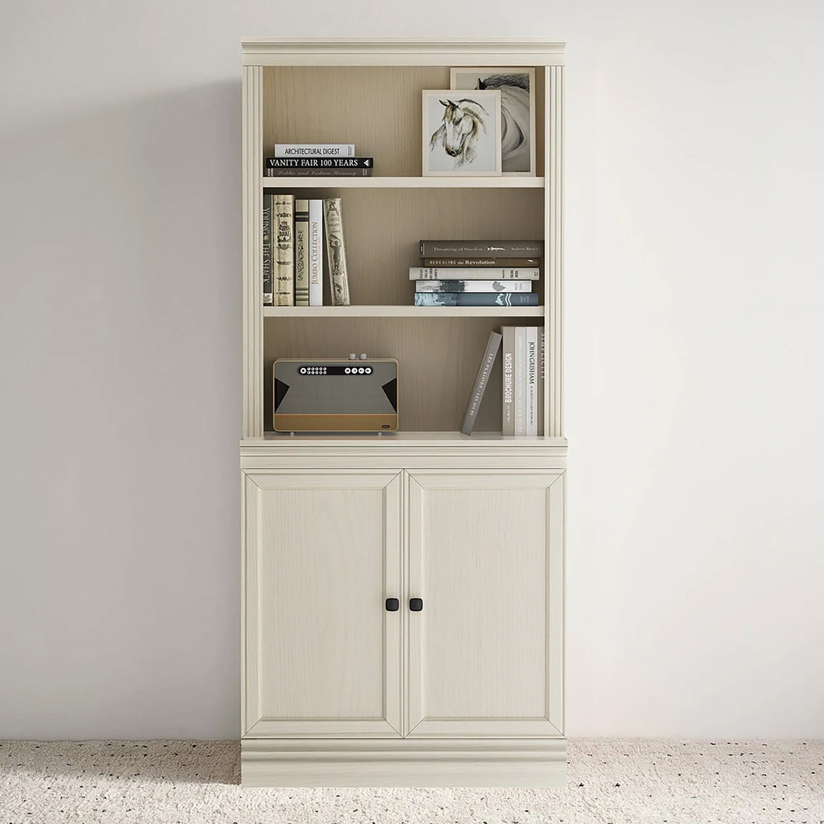 VAUXHILL & CO. Halston Multi-Depth Bookcase, Adjustable Shelving Unit (Used)