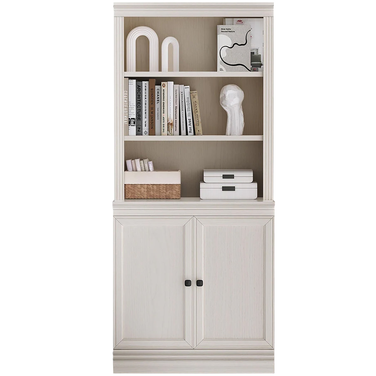 VAUXHILL & CO. Halston Multi-Depth Bookcase, Adjustable Shelving Unit (Used)