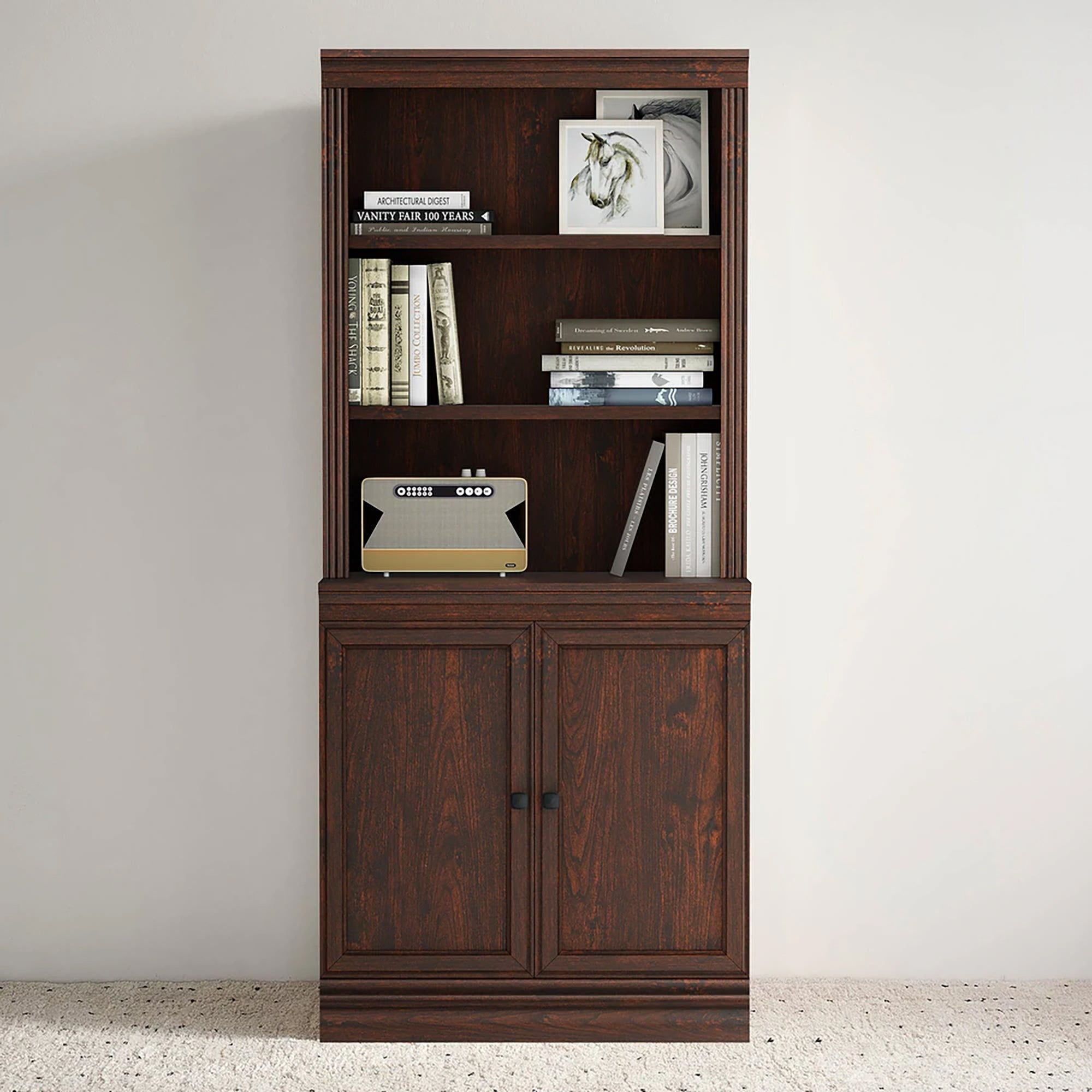 VAUXHILL & CO. Halston Multi-Depth Bookcase Adjustable Shelf Unit (For Parts)
