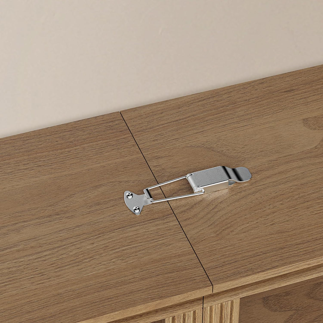 VAUXHILL & CO. Halston Standard Bookcase, Doors, Adjustable Shelving Unit, Oak - VMInnovations