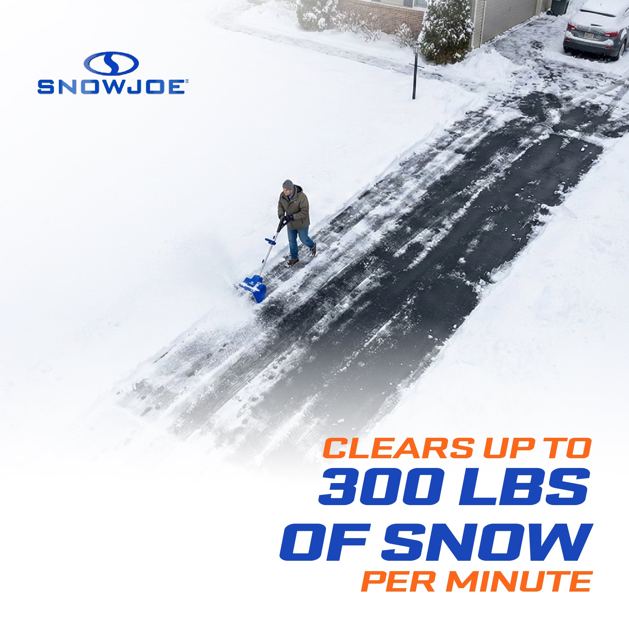 Snow Joe Cordless Snow Shovel Kit for Car Driveway Snow Removal, 24V-SS13-XR