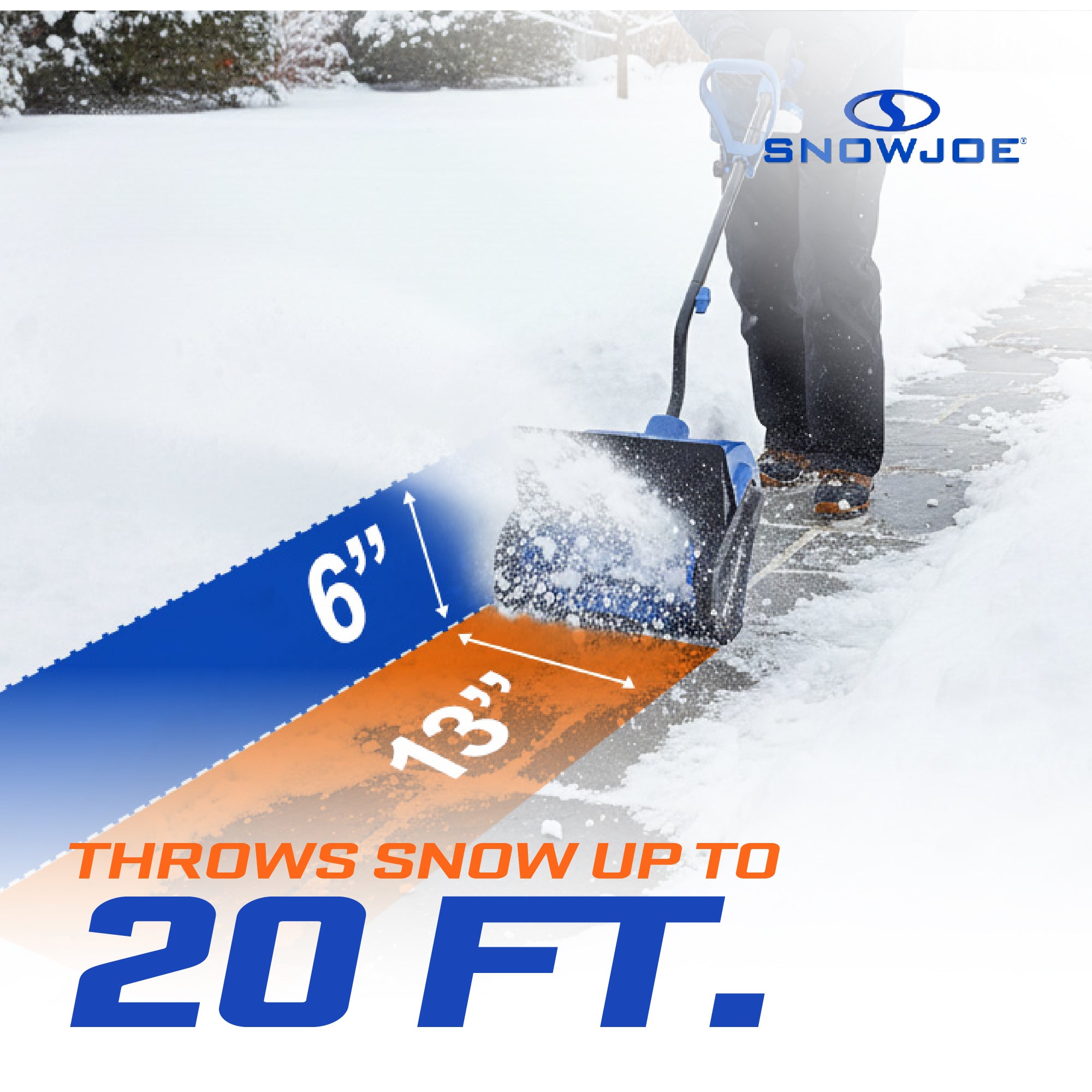 Snow Joe Cordless Snow Shovel Kit for Car Driveway Snow Removal, 24V-SS13-XR