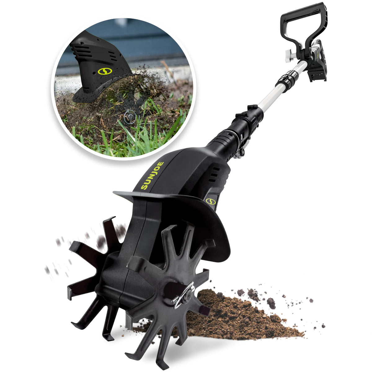 Sun Joe 24V IONMAX Cordless Garden Tiller + Cultivator, 24V-TLR-CT (Used) - VMInnovations