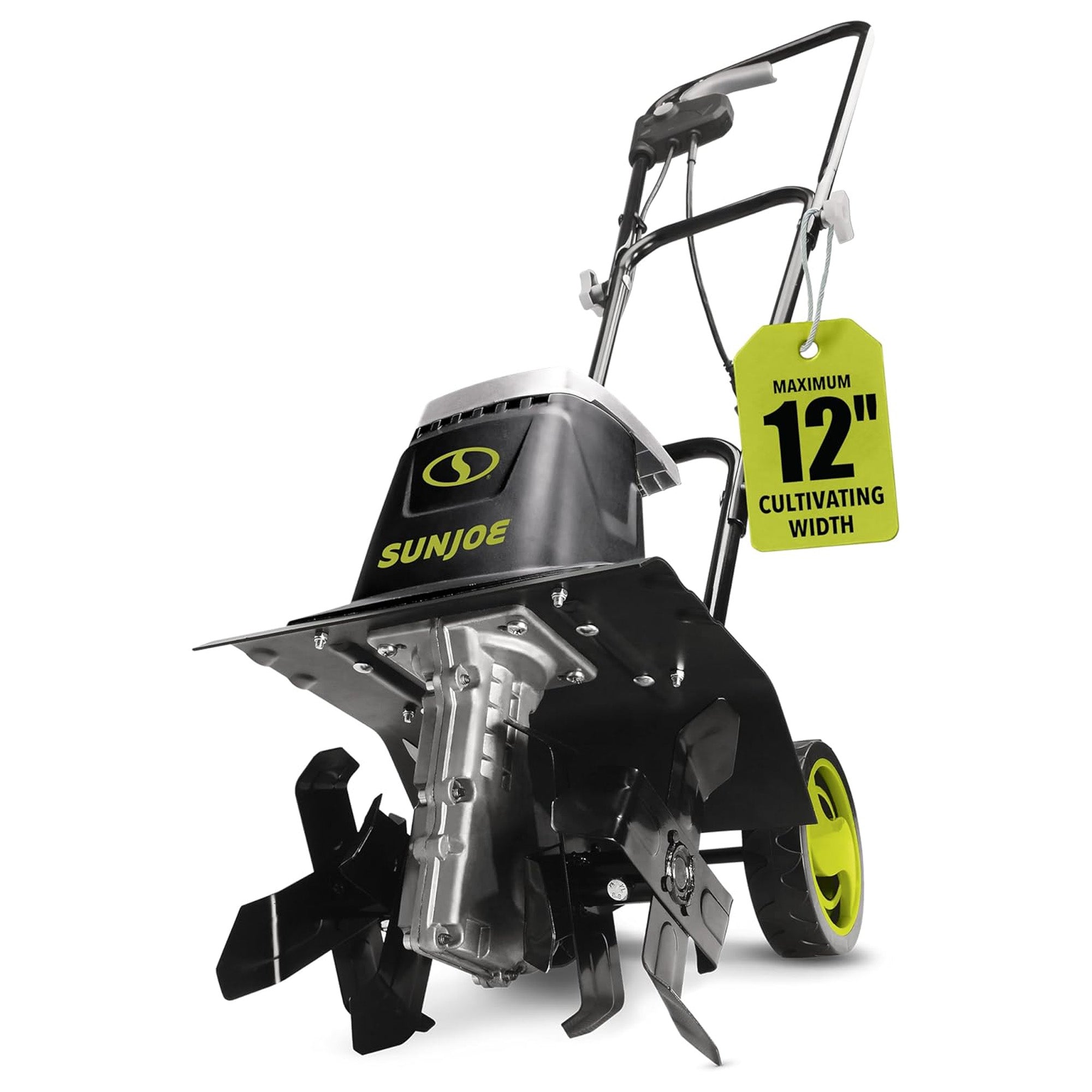 Sun Joe Electric Tiller/Cultivator, 3 Position Height Adjustment (Open Box)