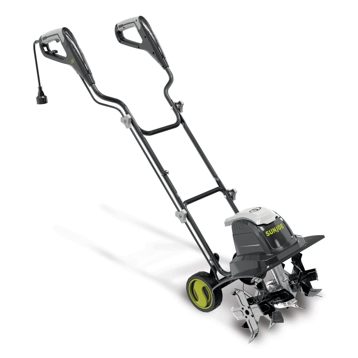 Sun Joe Electric Garden Tiller Cultivator, Steel Tines, 15 Amp, 15.7" (Used)
