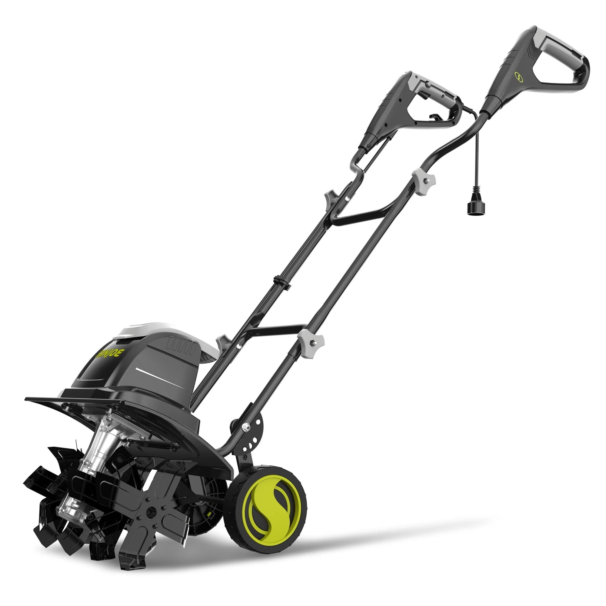 Sun Joe Electric Garden Tiller Cultivator, Steel Tines, 15 Amp, 15.7" (Used)