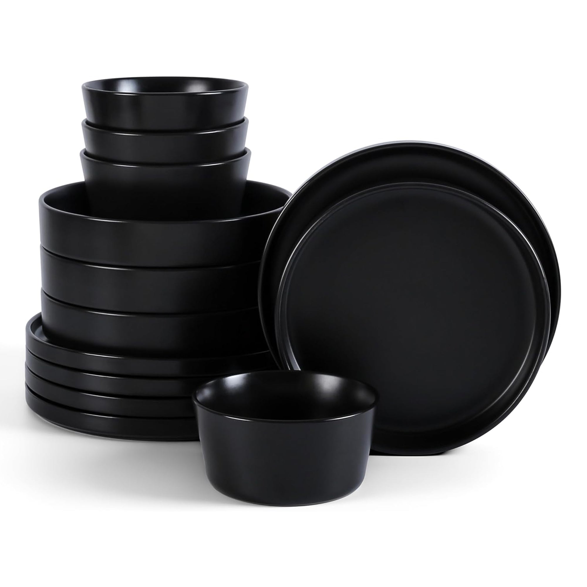 Stone Lain Celina Stoneware 12 Piece Dinnerware Set, Service for 4 (Open Box) - VMInnovations