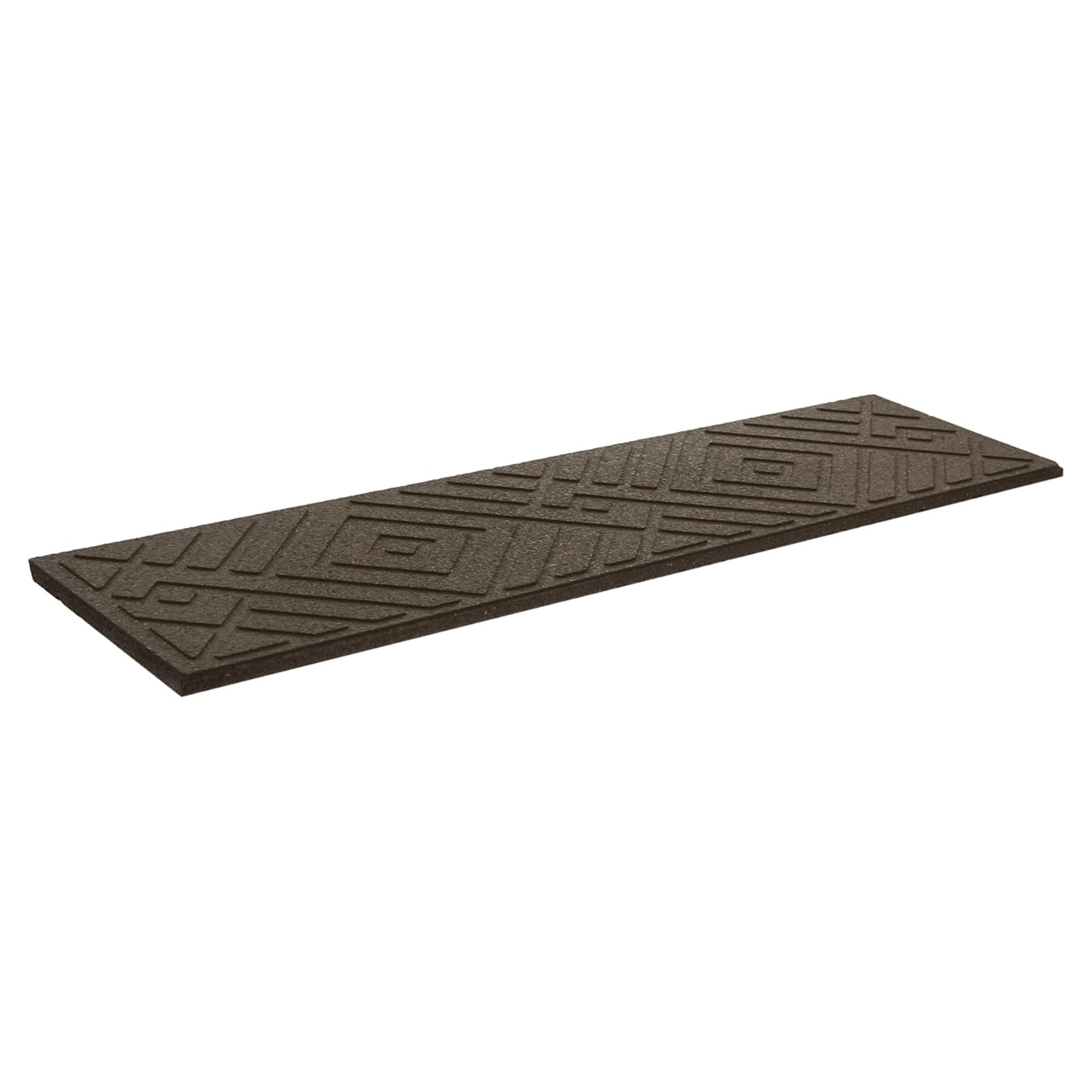 TierraVerde 4 Pack 10"x36" Diamond Weave Stair Tread Decorative Panels, Brown