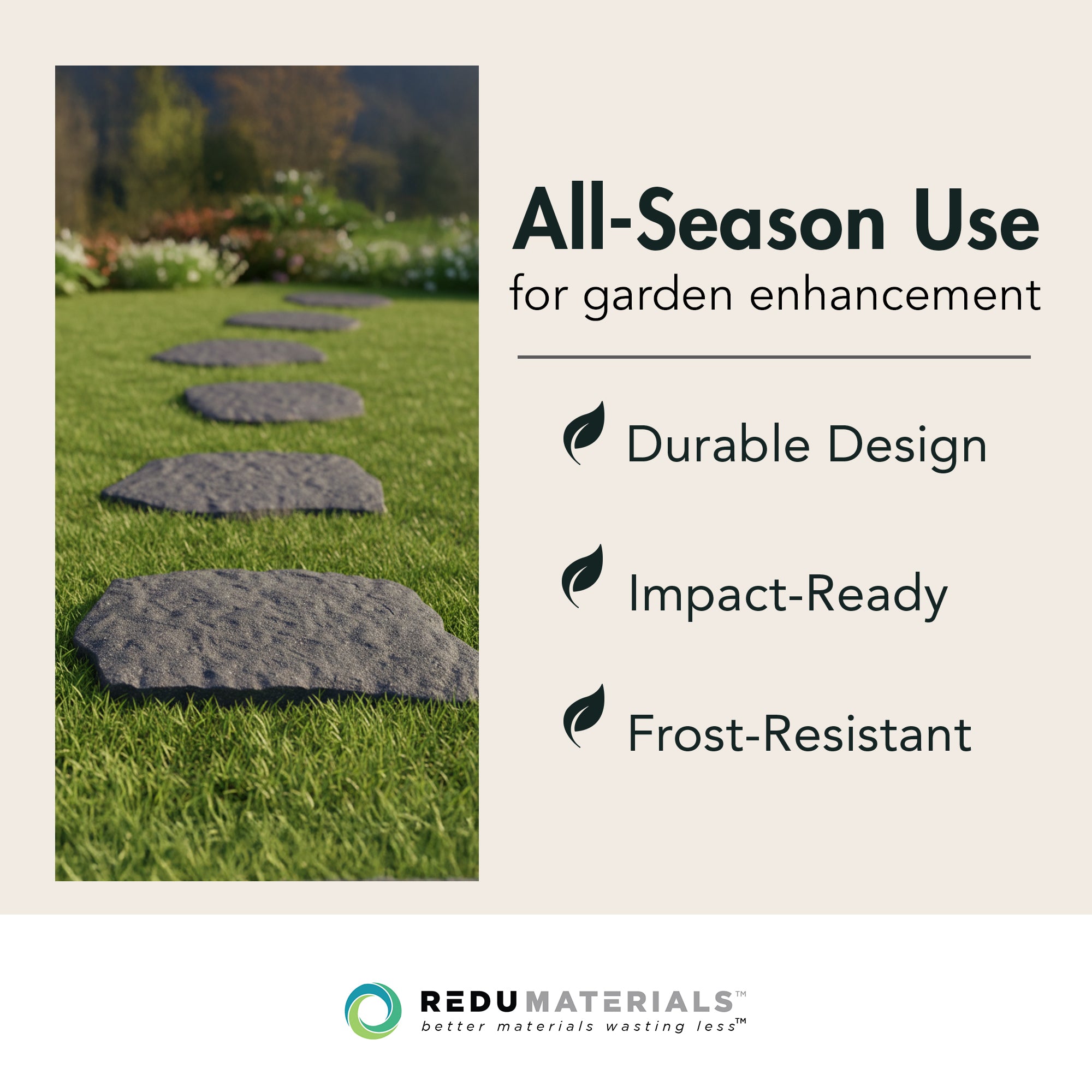 Garden Central 4pk 18"x22" Natural Rock Stepping Stones for Walkways (Open Box) - VMInnovations