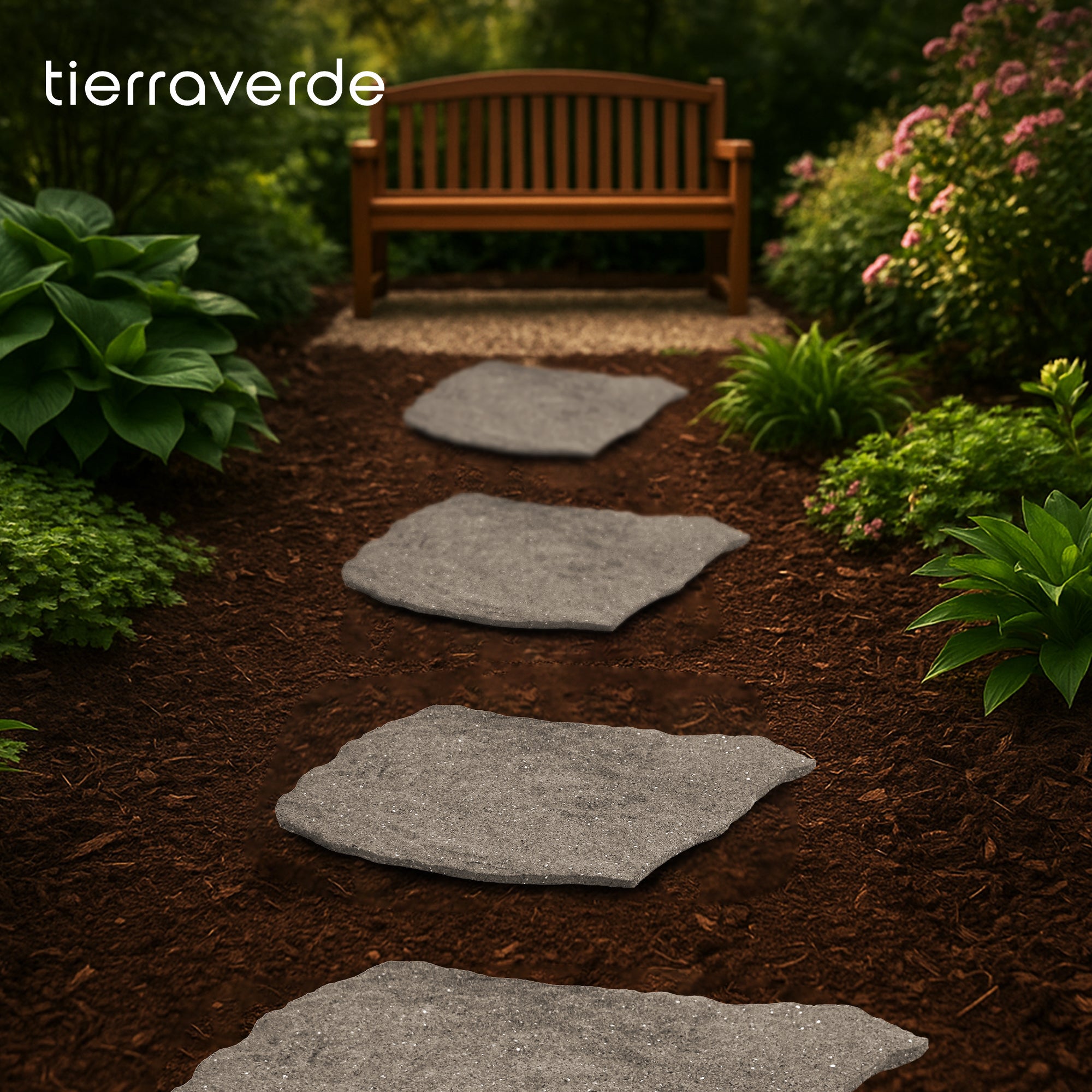 Garden Central 4pk 18"x22" Natural Rock Stepping Stones for Walkways (Open Box) - VMInnovations